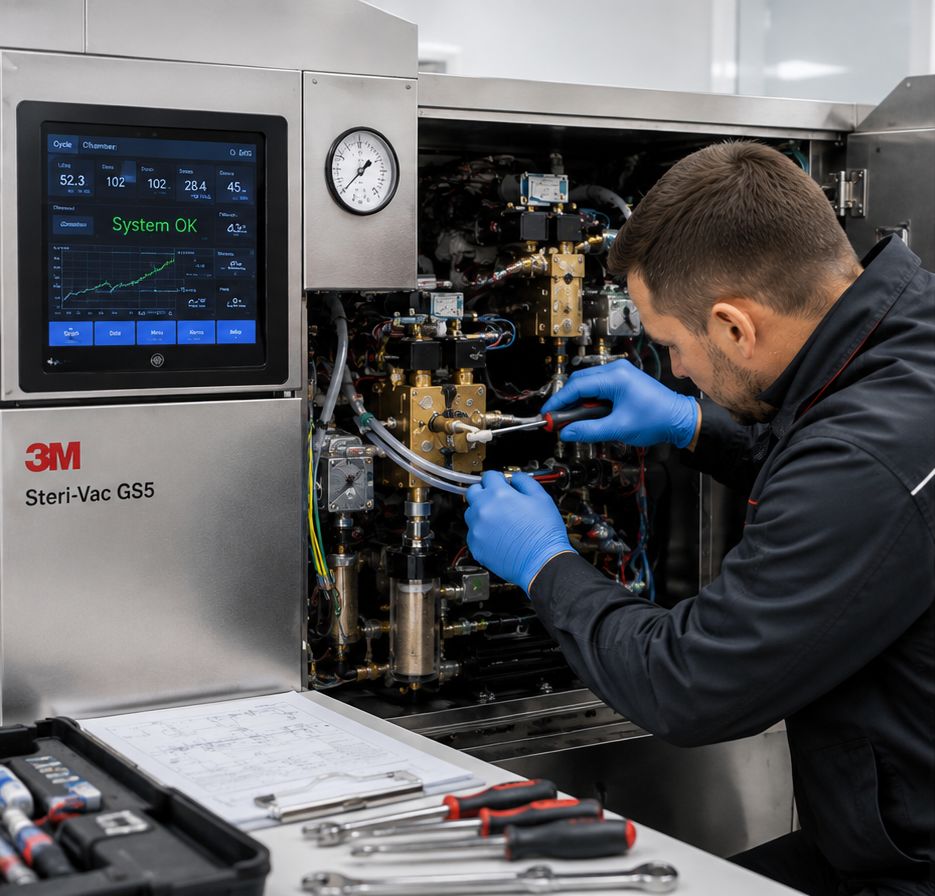 Ремонт газовых стерилизаторов 3M Steri-Vac
