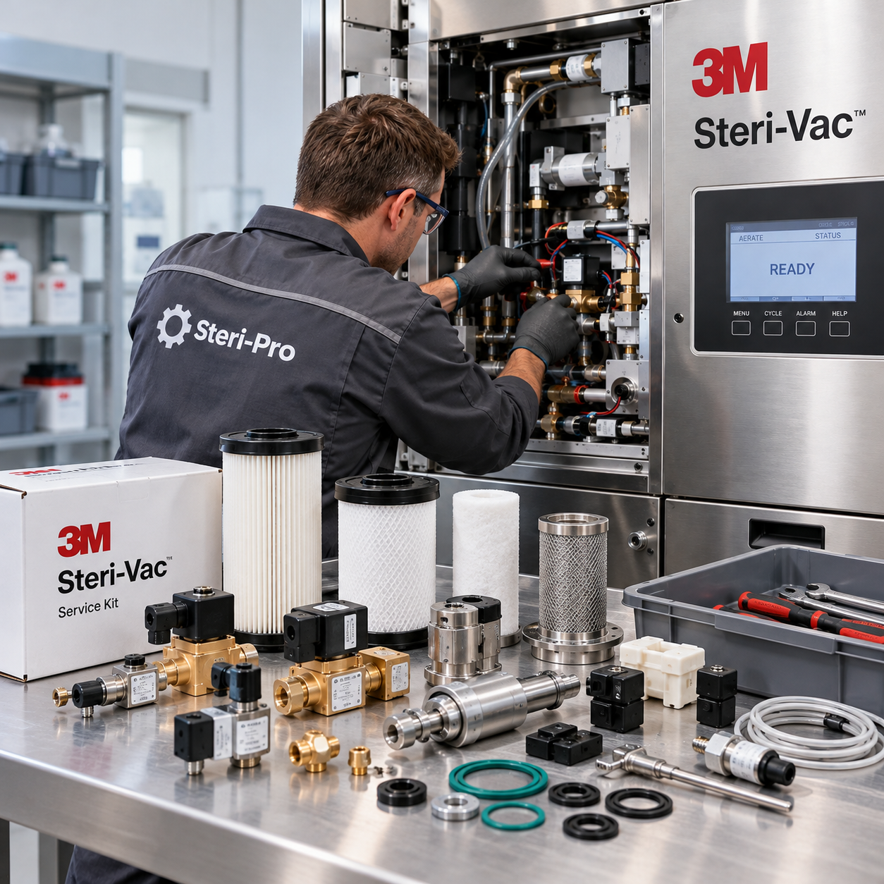 Запчасти для ремонта стерилизаторов 3M Steri-Vac