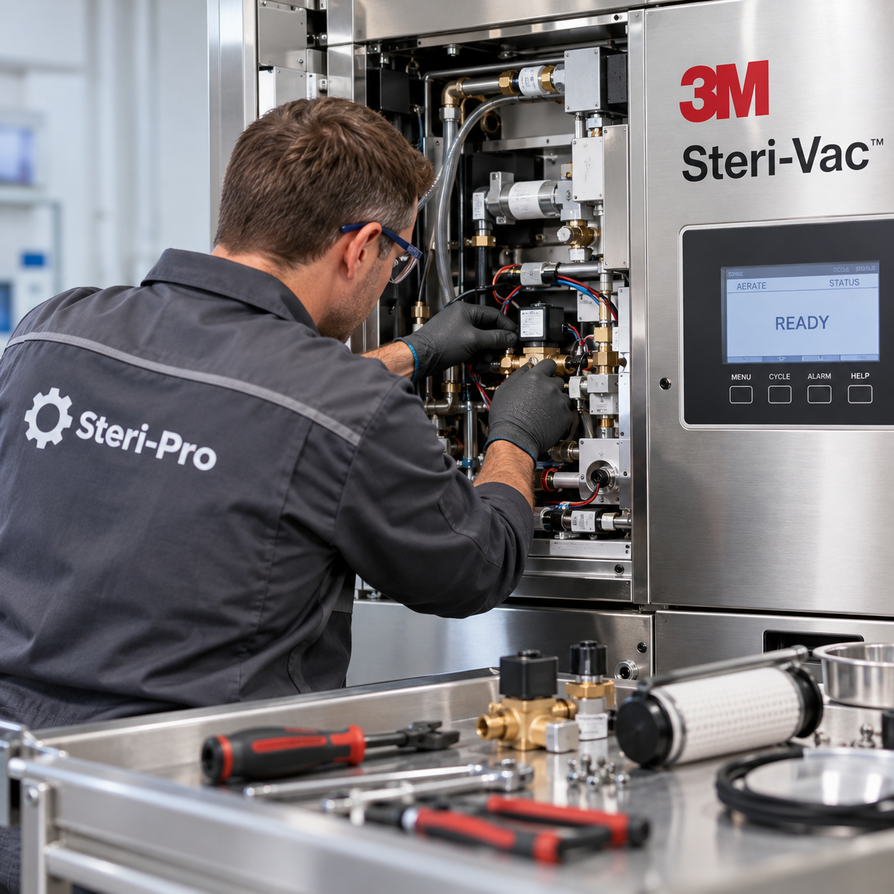 Ремонт газового стерилизатора 3M Steri-Vac
